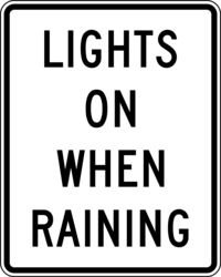  When you see this rectangular white sign with black lettering, you should ______. 