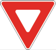  This is the shape and color of a __________ sign. 